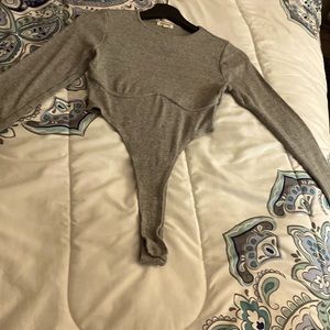 Grey bodysuit